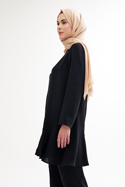 Plistre 1757_Moder Hijab Ruffle Tunic & Παντελόνι Σετ δύο τεμαχίων