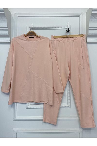 Plistre 2228_sewing Λεπτομερές σετ φόρμας υπερμεγέθης Hijab