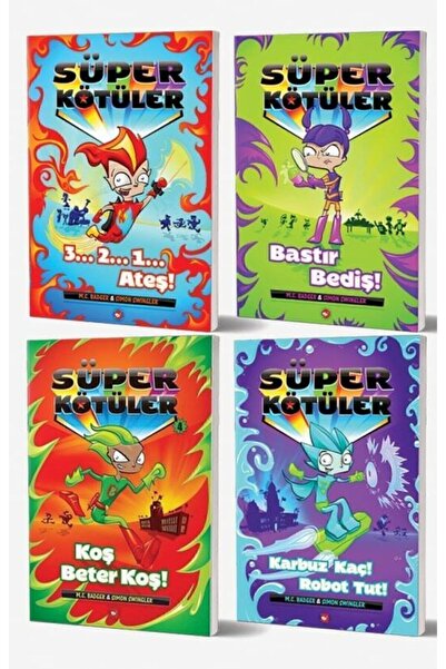 Beyaz Balina Yayınları Süper Kötüler Seti - (4 KİTAP)