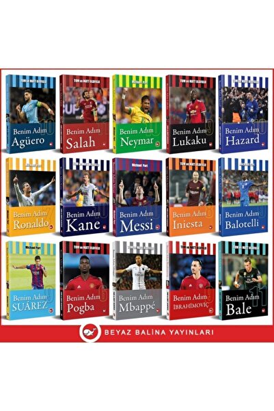 Beyaz Balina Yayınları Futbolcular Serisi - 15 Kitap Set