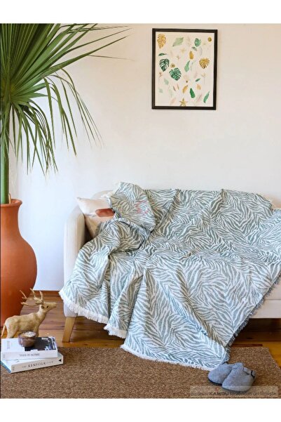 XAMANTHA 160x210cm Μονό κάλυμμα με σχέδιο Zebra - Κουβέρτα Πικέ