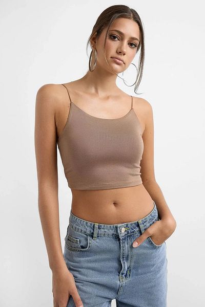 Hiccup Κοντή μπλούζα Crop Basic με λουράκι