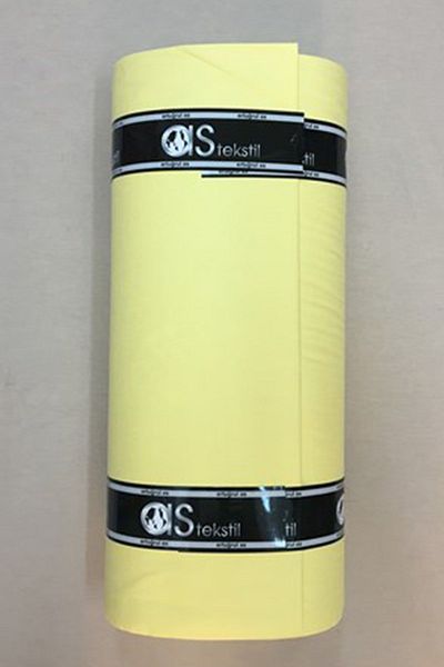 AS TEKSTİL Poplin Fabric Yellow 100% Cotton Super Luxury Akfil (1 Meter)