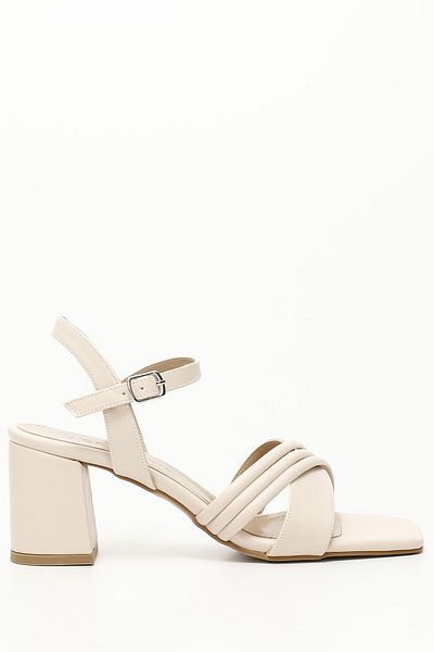 GÖNDERİ(R) Women's Skin Medium Thick Heeled Riemchensandalen