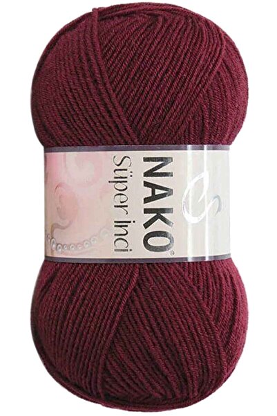 DeXa 1 قطعة خيط حياكة يدوي سوبر بيرل 100 جرام أحمر كلاريت 999 - BVG1637-5664