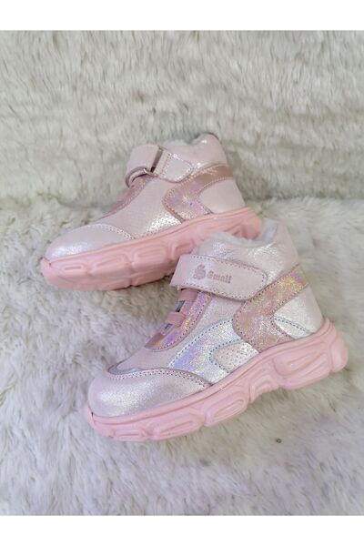 Özgür Kids HAKİKİ DERİ ORTOPEDİK TABAN İÇİ YÜNLÜ KIZ ÇOCUK BOT