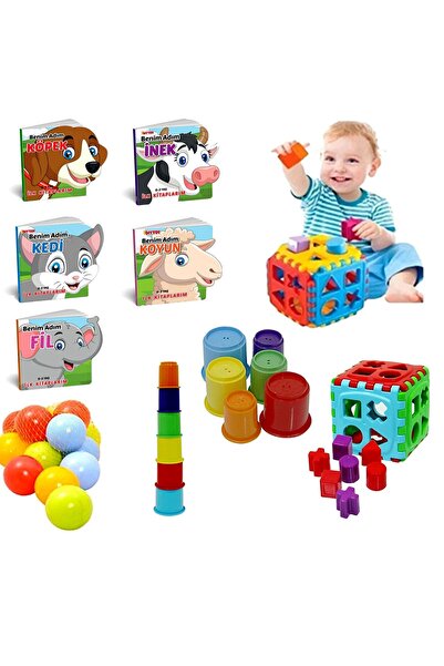 SAZE Hayvanlar 6'Lı Eğitim Seti +6Lİ MİNİ KULE + BULTAK KÜP+ 10 1DET TOP HEDİYEMİZDİR 4 LÜ SET OYUN SETİ