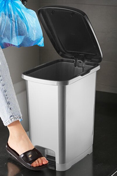 Espas Home 25 Lt Anthracite Slim Pedal Trash Can