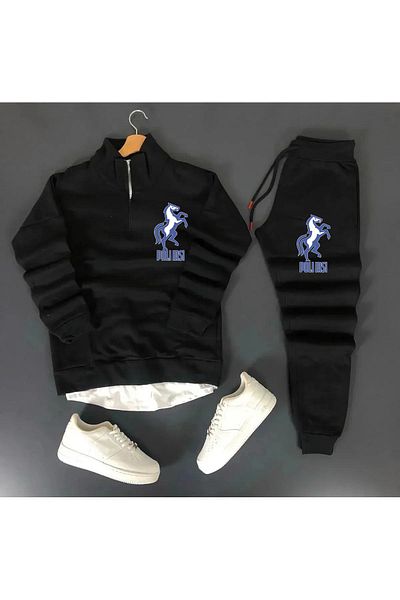 Pisa Art Poly Iasi Sweatshirt + Sweatpants 2-Piece Combination Set