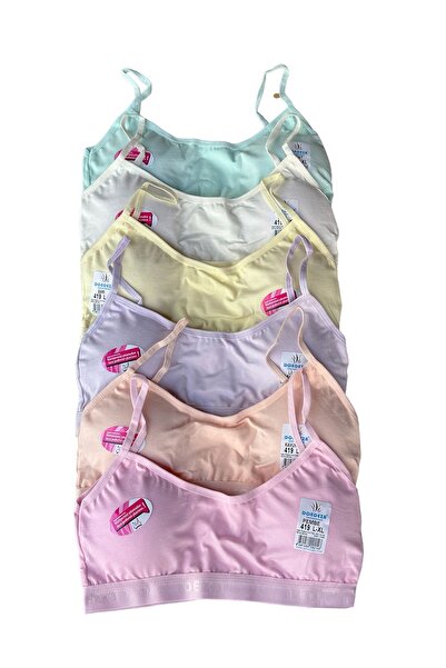 Dondeza Dondeza Pastel Colored Girl's Set of 4 - Rope Strap, Pad, Rib and Half Tank Top Bustier