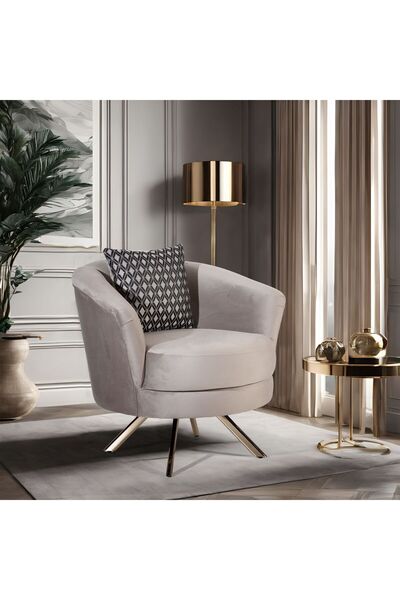 QUEEN BEE Perla Dönerli Tv Koltuğu (Berjer) 360 eksen