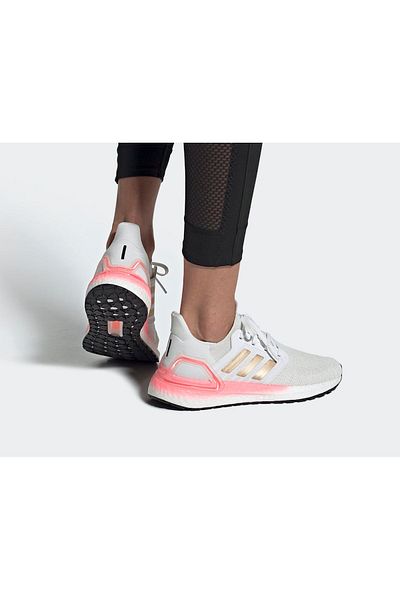 adidas Ultraboost 20 W Copper - White and Red Flash Design for Women's Running Shoes