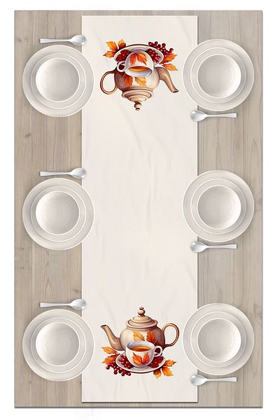 Bertille Home Autumn Series 140X40 cm Digital Printed Runner (Halloween Autumn)