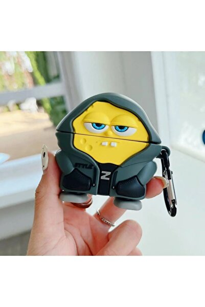 Genel Markalar Sünger Bob Airpods 1. Ve 2. Nesil Uyumlu Şekilli Kılıf