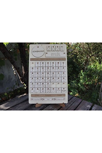 Assa Wood "Doğal Ahşap Montessori Takvim: Mevsimler ve Günler Yolculuğu"-Kava...