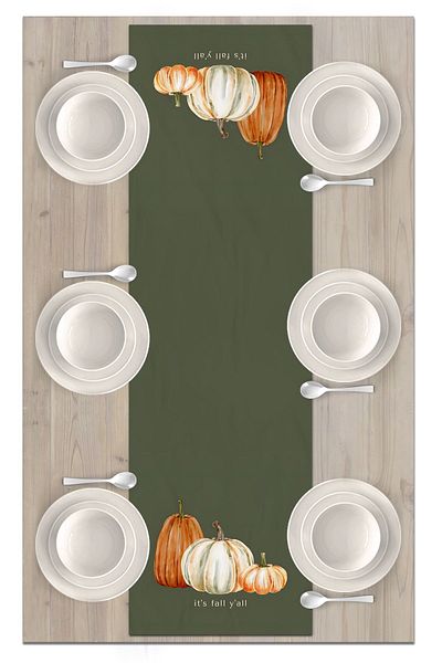 Bertille Home Autumn Series 140X40 cm Digital Printed Runner (Halloween Autumn)