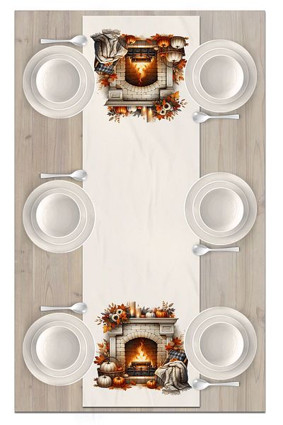 Bertille Home Autumn Series 140X40 cm Digital Printed Runner (Halloween Autumn)