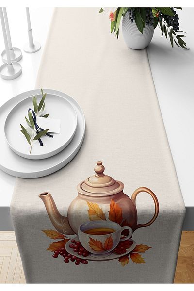 Bertille Home Autumn Series 140X40 cm Digital Printed Runner (Halloween Autumn)