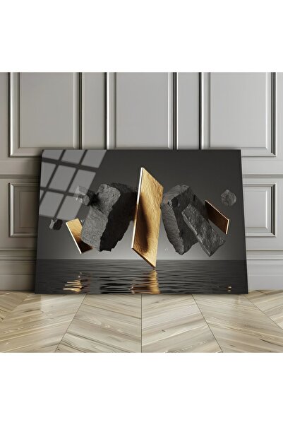 Harikabirev HARİKABİREV | PIEȚĂ ABSTRACTĂ PE STICLA INESĂBILĂ (TEMPERATĂ) NEG...