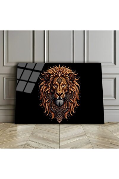 Harikabirev HARİKABİREV | STICLA INRUPATĂ (TEMPERATĂ) NEGRU-AUR PICTURĂ LEU 0...