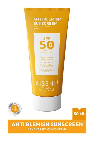 Kisshu 50 SPF High Protection Anti-Blemish Sunscreen - Glutathione Effect, 50 ml