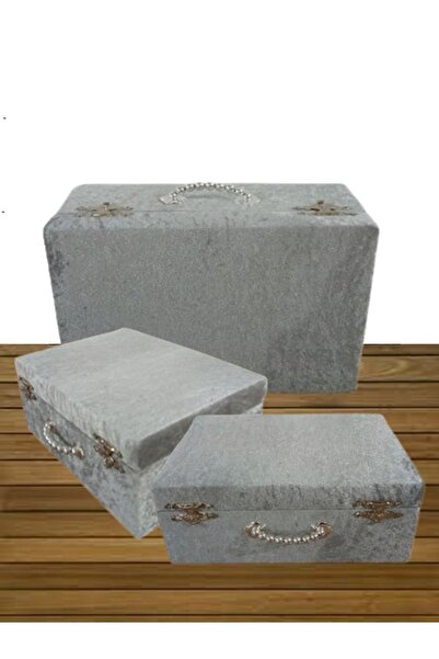 Sonem Çeyiz Τσάντα στήθους βαλίτσας νύφης και γαμπρού 3 τεμαχίων - 0128