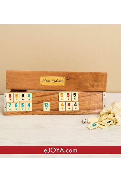 EJOYA Kişiye Özel Ağaç Istakalı Okey Takımı 80966