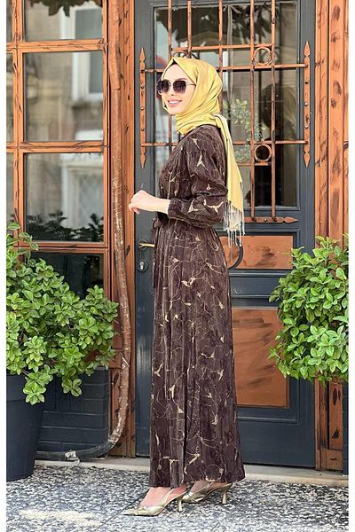 MissWhence Brown Dress 36802