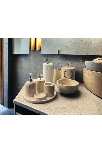 SİA ART DESİNG 9'LU MERMER BANYO SETİ