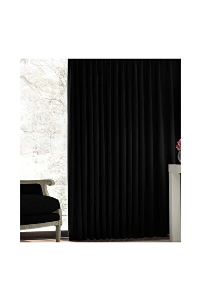 DENAS PER Lüx Black Out Karartma Perde Projeksiyon Perdesi Siyah Blackout Fon...