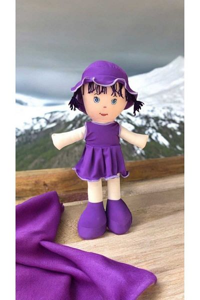 Gut puzen Purple Cloth Doll 65 cm Tall Toy Cloth Doll Gift