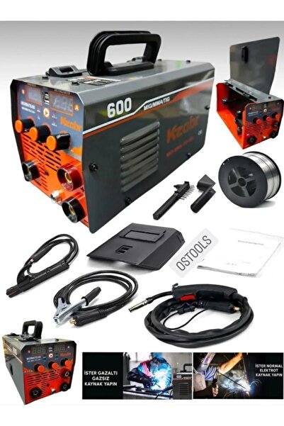 OSTOOLS Kzabr Eea248 Mıg Mma Tıg 600 Yeni Nesil Gazsız Gazalti Kaynak Makines...