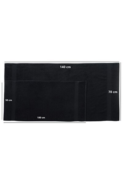 MAURAHOME Tomurcuk %100 Pamuk 6'lı Banyo Havlu Seti (2'li Banyo Havlusu 70x140cm ve 4'lü El Havlusu 50x100cm)