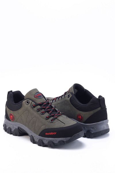 eformoda by emre yılmaz Cizme de exterior unisex kaki - rezistente la iarnă, cu șireturi, model 4054