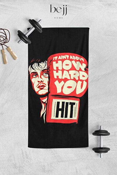 ECEMRE Спортивний рушник з цифровим принтом - Gym Towel - 50x100 см