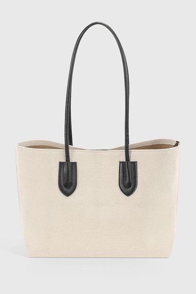 Housebags Retro Women's Shopper Bag - Soft Cream, Model 264