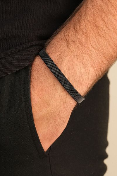 Jack Ferrero Steel / Leather - Original Men's Bracelet
