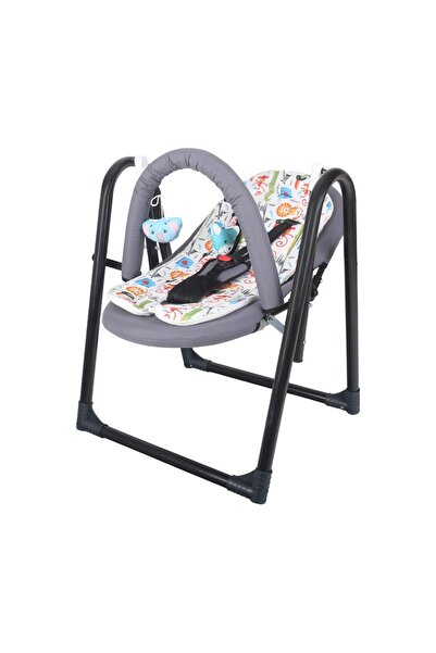 CHUBBY BABY Lüx SwingJoy Portatif Hafif Taşınabilir Bebek Salıncağı Füme