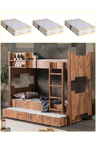 Setay Mdf Profil Ranza , Avrasya Ayrılabilir Yavrulu Ranza 3 Adet Comfort Yatak