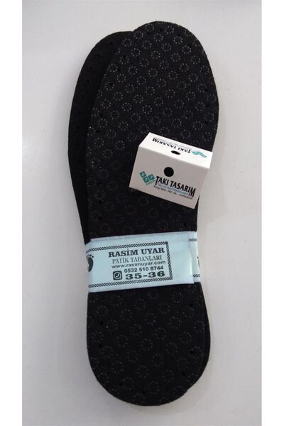 ilyadashop 3 Çift Delikli Eva Keçe Panduf Hobi Örgü Patik Tabanı 3 Katlı Konf...