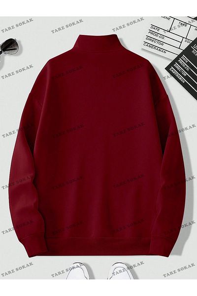 Drippy Y2K Men's Sweatshirt - Half Zipper Kod1295