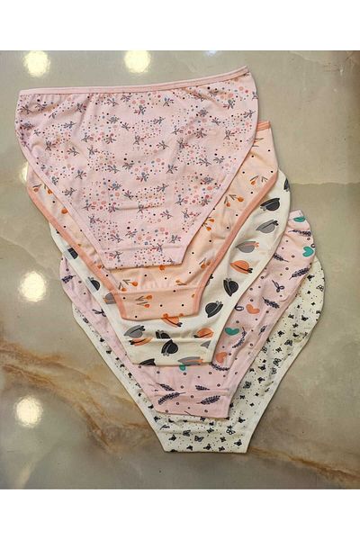 AVESŞENER Bikini Chiloți Slip pentru utilizare zilnică Chiloți din bumbac convenabil, pachet de 5