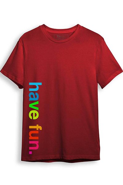 The Baski Have Design Printed 100% Cotton Premium Red T-Shirt