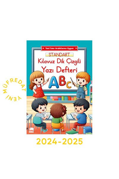 İkra Kırtasiye Dik Kılavuz Çizgili Güzel Yazı Defteri Standart 19x27 Büyük Bo...