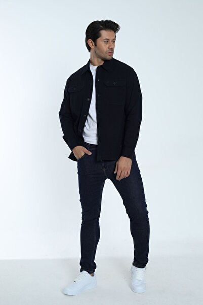 Cordial Чоловічий піджак 100% бавовна, темно-синій, з двома кишенями