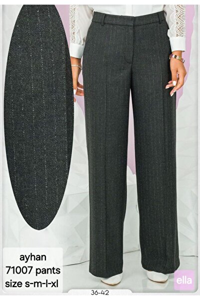 AYHAN Line Pattern Vest-Pants Double Set