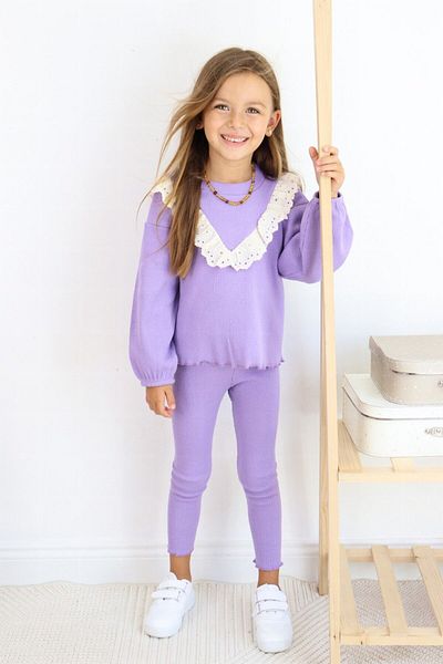 le petit sole Girl's Sherry Frilly Top and Bottom Set