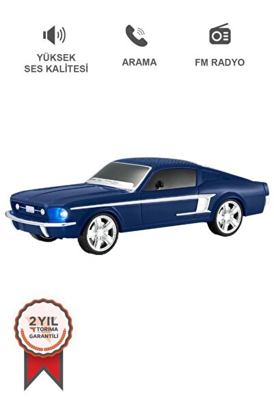 Torima WS-1967 Lacivert Araba Tasarım USB/AUX/FM Radyo ve LED Işık ile Blueto...