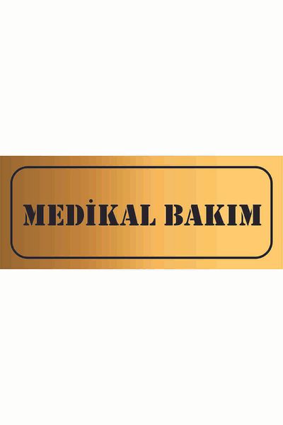 GÜNEŞ LAZER مرآة العناية الطبية لوح بلكسي ذهبي 20*8 سم