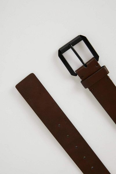 DeFacto Men's Faux Leather Belt with Bag B9617Axns